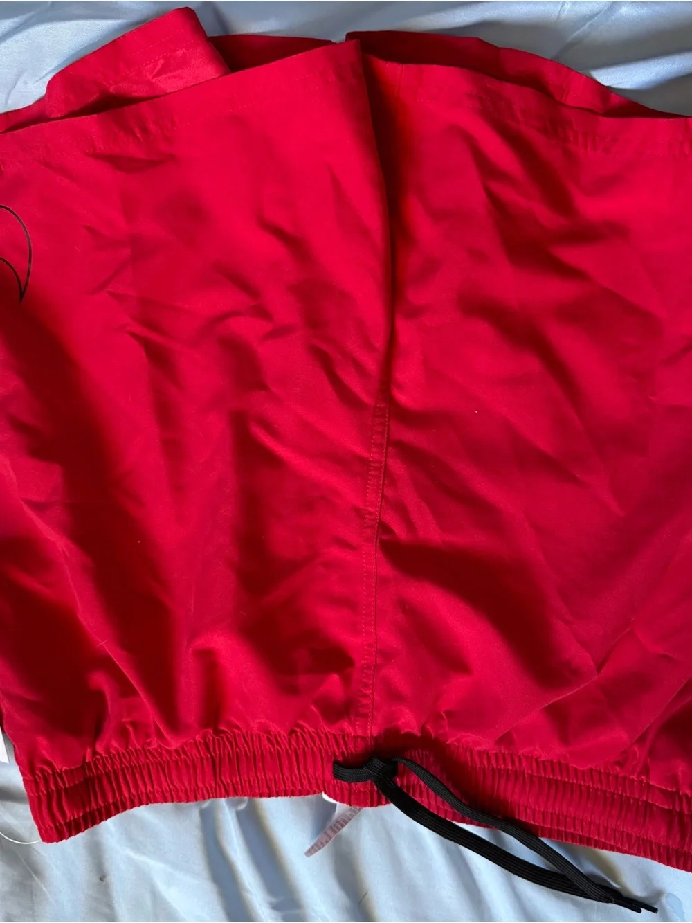 Men's Red Drawstring Nike Athletic Shorts